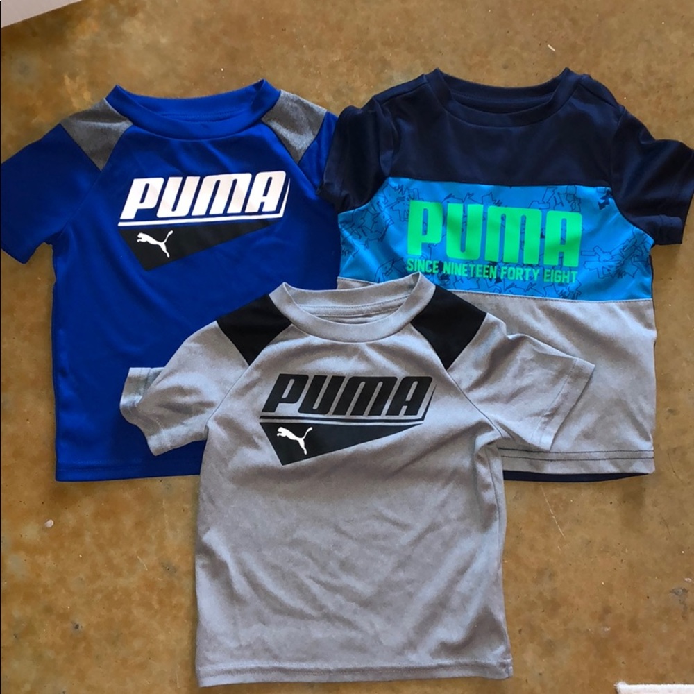 12 Month PUMA athletic shirts (sold as set of 3)